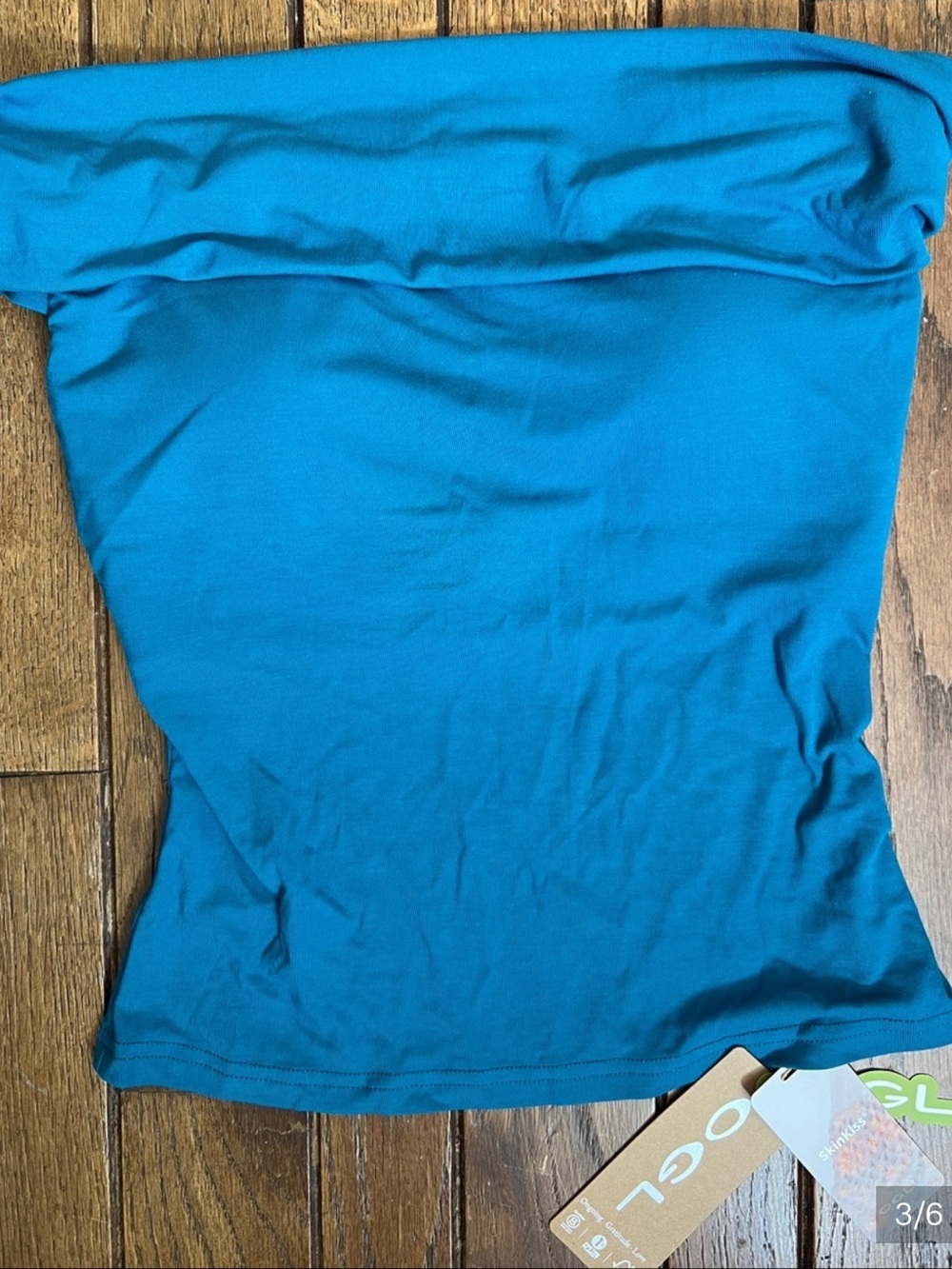 OGL Aqua Blue Versatile Neckline Brami Top Size Small - Picture 1 of 4